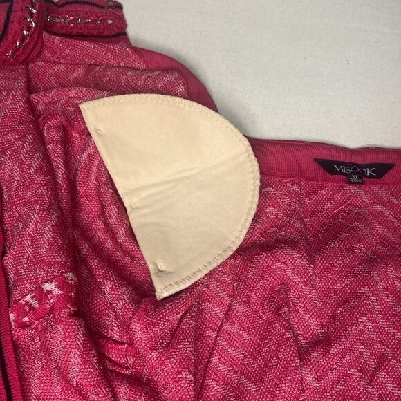 Misook Heritage Fit Women’s Pink Multi Acrylic Jacket XL - Picture 7 of 8